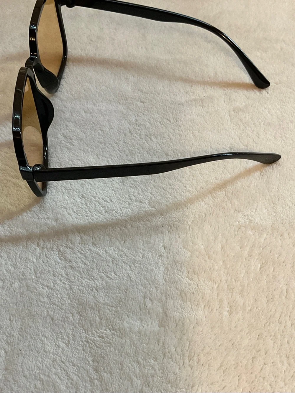 Black Frame Sunglasses with Yellow Tinted Lenses
